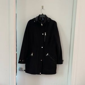 Get Autumn Ready! 
Calvin Klein Black Raincoat